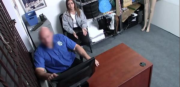 Watch this horny security officer bangs Latina MILF shoplifter Havana Bleu inside the office.